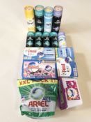 A quantity of new laundry detergent products (one box)