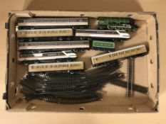 Hornby OO gauge rolling stock and track (one box)