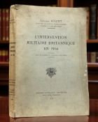 Huguet, General : The British Military Intervention in 1914, French text, publisher Berger-Levrault,