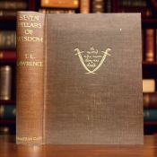 Lawrence, Thomas Edward : Seven Pillars of Wisdom, A Triumph, publisher Jonathan Cape, London,