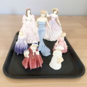 A Royal Doulton figure of Diana Princess of Wales, plus a further figure Beth HN4156,