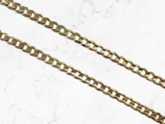 A 9ct yellow gold curb link chain, length 55 cm CONDITION REPORT: 41.