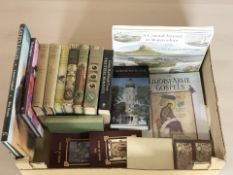 Volumes relating to ornithology and natural history, the Lindisfarne Gospels, Northumberland,