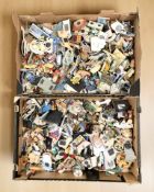 A large quantity of fridge magnets.