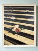 F Gallagher : Lost Orchid, oil on board, 29 cm x 36 cm.