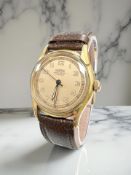 A gent's gold-plated and stainless steel Roamer wristwatch, the rose Arabic dial signed Roamer,