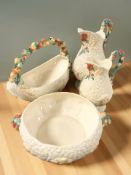 A group of Clarice Cliff for Newport Pottery Celtic Harvest wares including a fruit bowl,