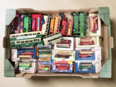Boxed and unboxed die cast buses including Corgi, Days Gone, etc.
