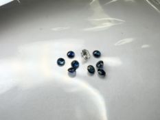 A loose brilliant-cut diamond weighing 0.