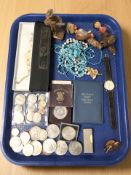 A quantity of coins and crowns including a Festival of Britain crown 1951,