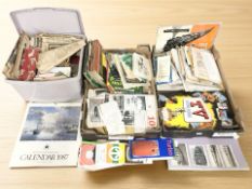 A large quantity of ephemera relating to railways, Northumberland, various publications, etc.