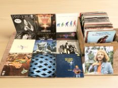 Vinyl LP records including Status Quo, Survivor, Supertramp, The Who, 10cc, The Shadows, UB40,