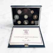 A United Kingdom 1983 proof coin collection set, with certificate of authenticity.