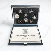 A United Kingdom 1986 proof coin collection set, with certificate of authenticity.