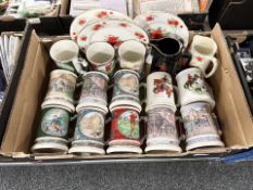 A collection of Sadler porcelain mugs and further ceramics.