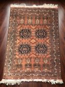 A Turkoman rug, Afghanistan, 155 cm x 100 cm.