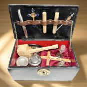 A reproduction vampire slayer's kit.