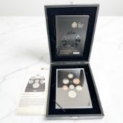 A Royal Mint 2008 United Kingdom royal shield of arms proof coin collection, numbered 6863,