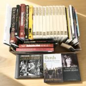 A collection of music related volumes, The Beatles, etc.