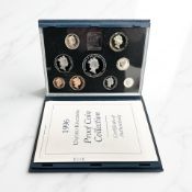 A United Kingdom 1996 proof coin collection set, with certificate of authenticity.