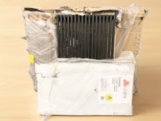 A group of radiators in packaging.