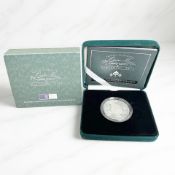 A Royal Mint centenary year Queen Elizabeth The Queen Mother 2002 silver piedfort crown,