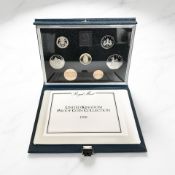 A United Kingdom 1988 proof coin collection set, with certificate of authenticity.