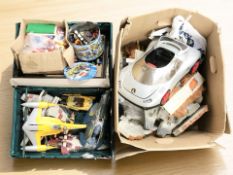 Assorted LEGO and other toys, Star Wars models, etc.