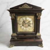 An early 20th century bracket clock, height 39 cm.