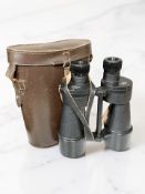 A pair of Ross of London Stepnite 7x50 binoculars No. 32634, with leather case.