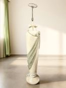 A contemporary ceramic standard lamp, height 153 cm including fitting.