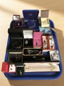 An assortment of costume jewellery including numerous silver pendants and necklaces,