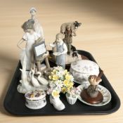 A group of figurines including Border Fine Arts Winter Rescue JH41,