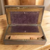 A Victorian mahogany writing box