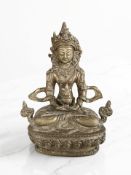 An antique bronze far Eastern deity, height 15 cm.