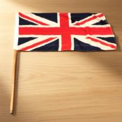 A vintage Union Jack flag, 120 cm x 55 cm.