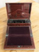 An early 20th century Japanese lacquered writing slope, width 40 cm.