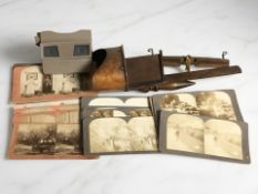 A Stereoscope slide viewer with slides