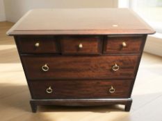 A Stag Minstrel five drawer chest, width 83 cm.