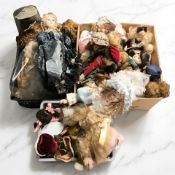 A quantity of modern collector's dolls.