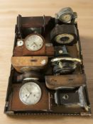 Early 20th century and later mantel clocks and clock parts, all parts a/f.