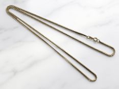 A yellow gold chain, stamped 750, length 62 cm CONDITION REPORT: 13.