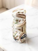 A Royal Crown Derby Chester Chipmunk paperweight, gold stopper.