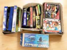 A quantity of vintage board games, puzzles, etc.