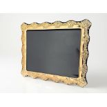A good quality Elizabeth II silver-gilt mounted easel photograph frame, Carr's of Sheffield Ltd,