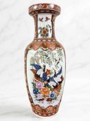 A 20th century Japanese porcelain baluster vase, height 61 cm.
