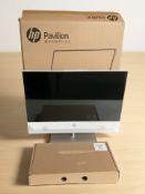 An HP Pavillion all-in-one PC, with 23.8