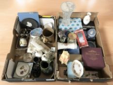 Assorted ceramics and glasswares including Aynsley porcelain, Wedgwood jasperware, Royal Doulton,