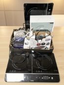 A group of electrical's including double ceramic hot plate, other kitchen hot plates,