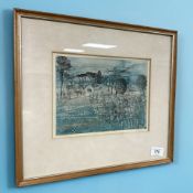 Carlo Rossi RSW RGI (Scottish 1921 - 2010) 30 Farmhouse, Nebbiana Barga, ink and wash,